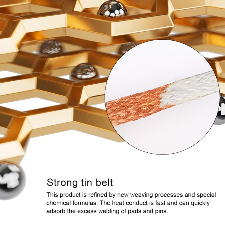 Mechanic DW50 1.5m Super Strong Tin Absorption Strip, Width:3.0mm