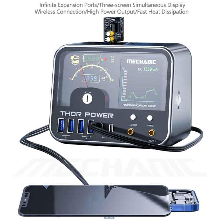 Mechanic Thor Power Intelligent DC Regulated Diagnostic Supply Power with Expansion Interface, Plug:US
