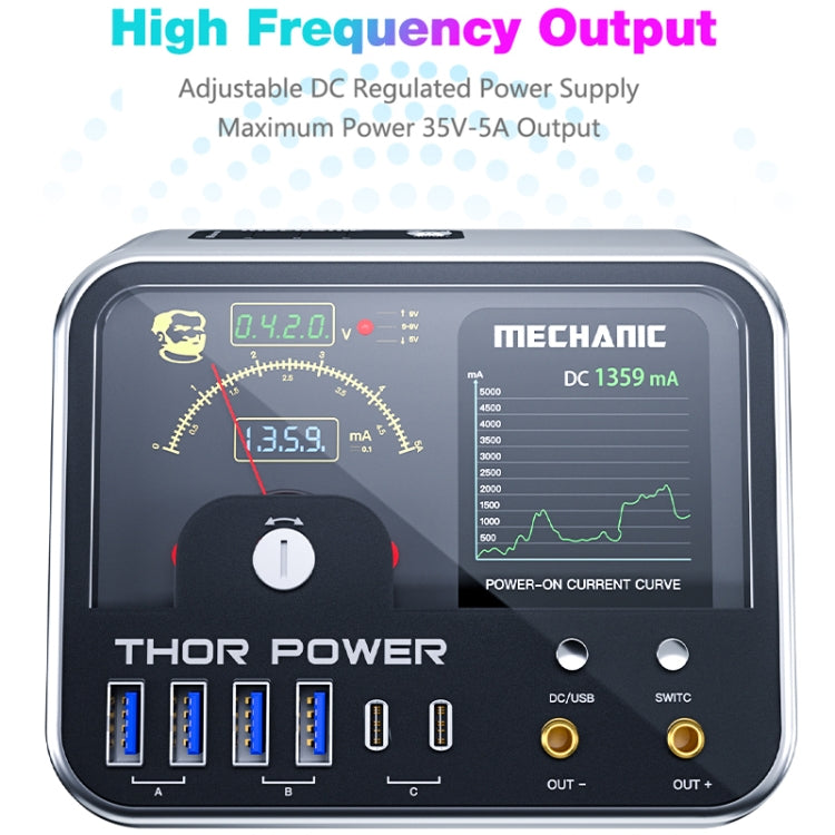 Mechanic Thor Power Intelligent DC Regulated Diagnostic Supply Power with Expansion Interface, Plug:US