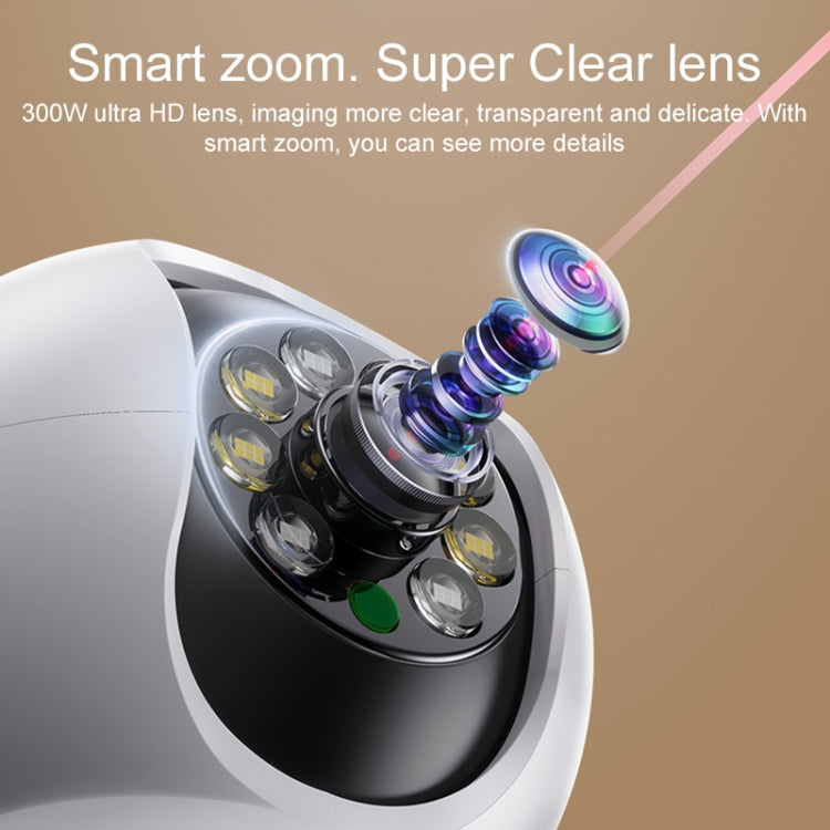 Yesido KM11 3.0MP Full Color Day and Night Smart 2.4G WIFI Camera, Specification:UK Plug