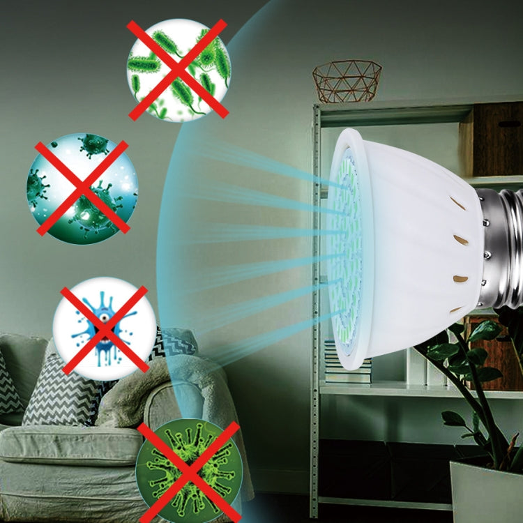 UVC Ozone Sterilizer Germicidal Disinfection Lamp, Specification:E27 110V 72 LEDs Lamp Cup Style
