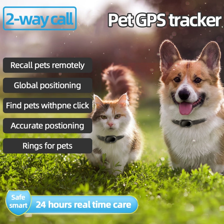V41 Smart GPS Tracker IP67 Waterproof Pet Anti-loss Positioner, Version:4G  Version-A for Europe Asia Africa Australia(Black)