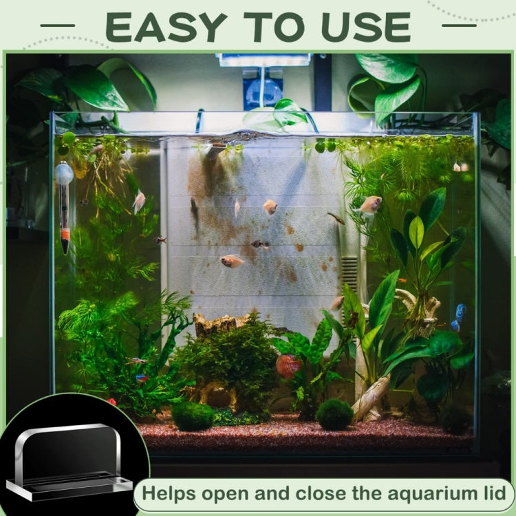 YX070 6pcs/Pack Acrylic Replaceable Fish Tank Cover Handle
