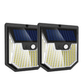 2pcs XY0159 159 LEDs Outdoor Solar Human Body Sensor Courtyard Wall Light
