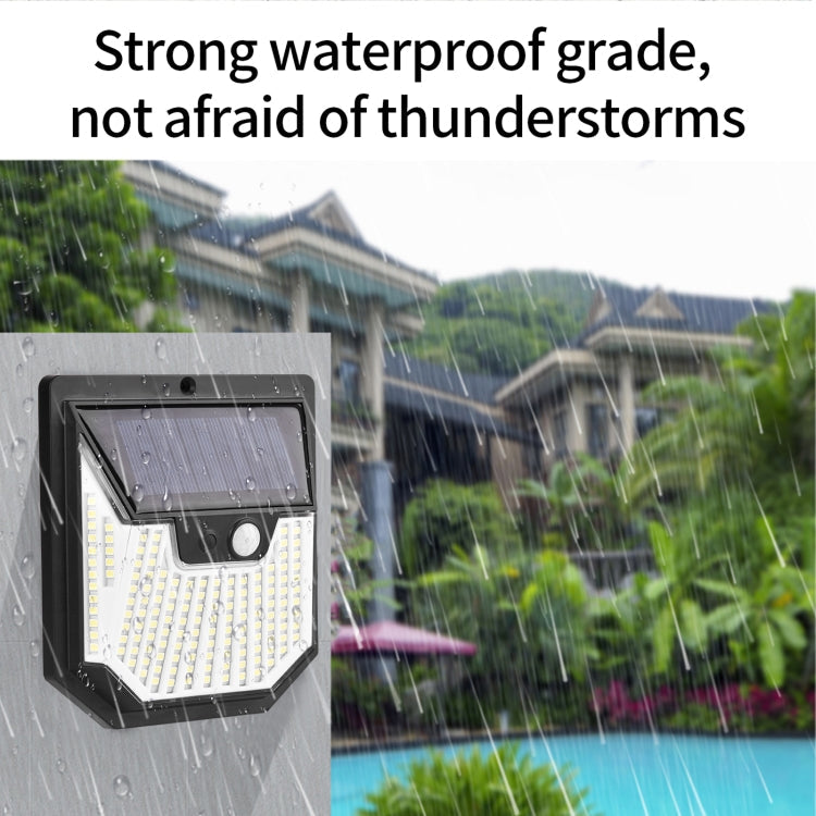 8pcs XY0159 159 LEDs Outdoor Solar Human Body Sensor Courtyard Wall Light