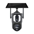 ESCAM QF390 2x2MP Binocular Solar WiFi Camera Supports Two-way Voice & Alarm Recording(Black)