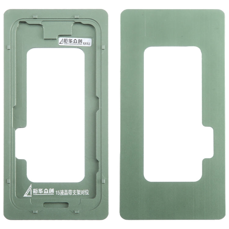 For iPhone 15 LCD Screen With Frame Bezel Calibration Fixed Mold