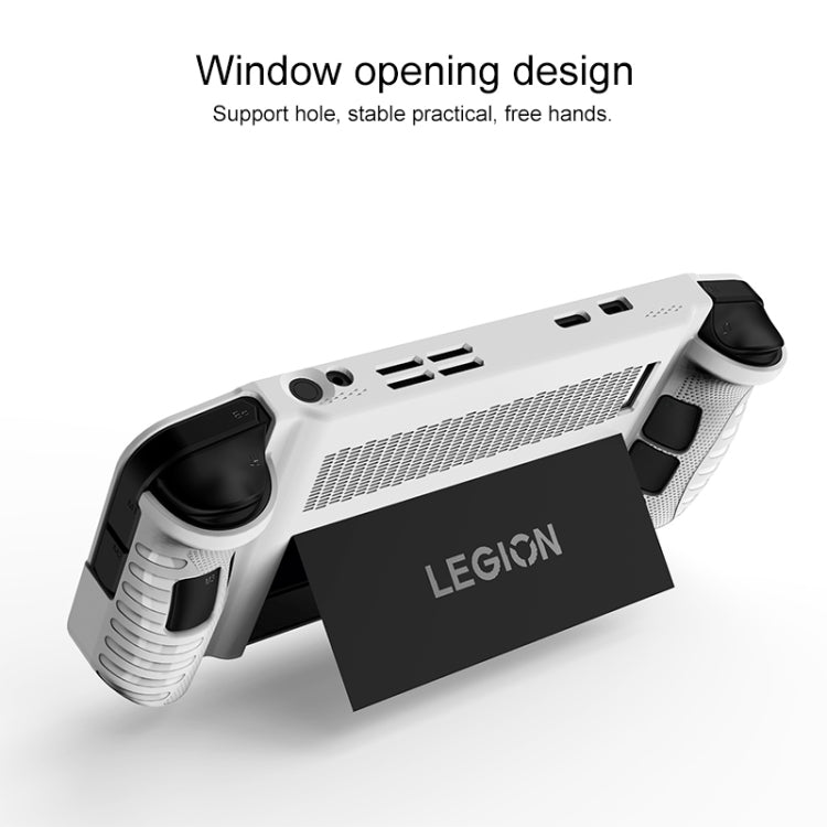 For Lenovo Legion Go  TPU Game Console Protective Case(White)