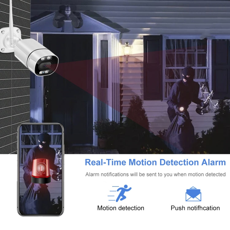 Q39 Motion Tracking Night Vision Smart Camera Supports Voice Intercom, Plug Type:EU Plug(White)