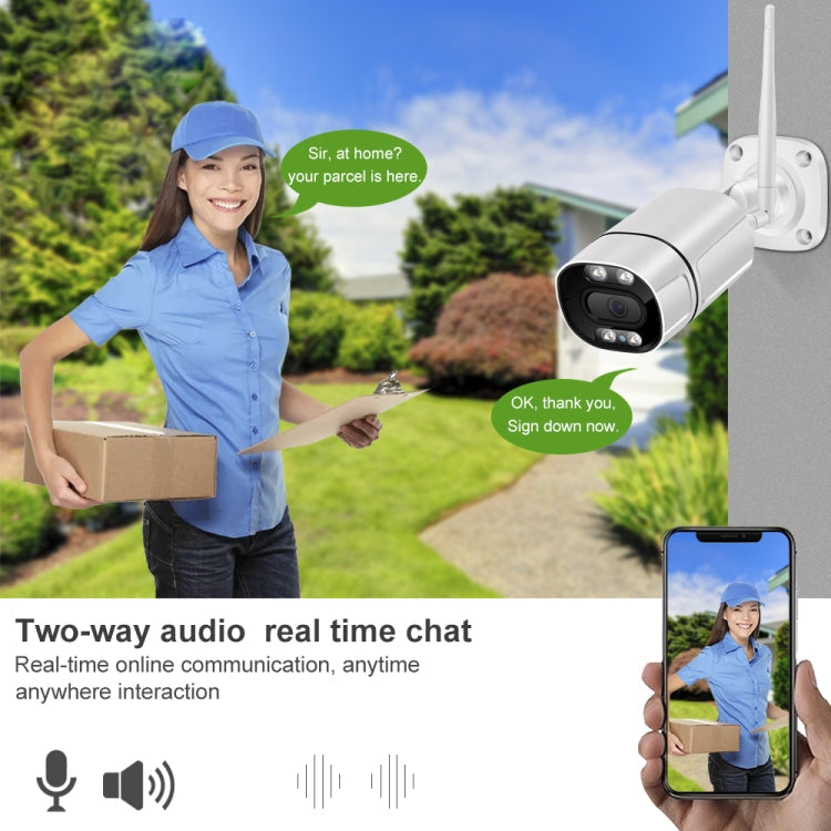 Q39 Motion Tracking Night Vision Smart Camera Supports Voice Intercom, Plug Type:UK Plug(White)