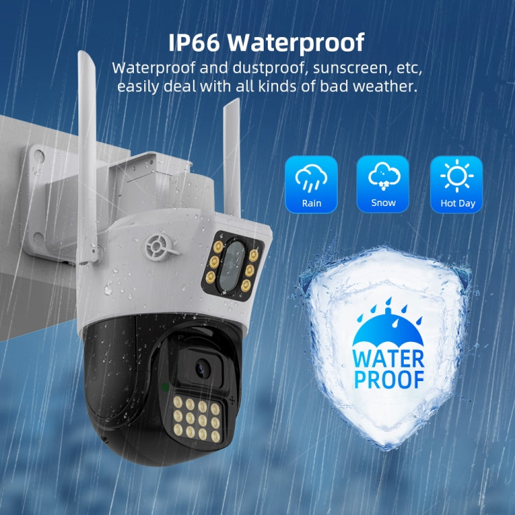 QX86 Motion Tracking Night Vision Smart Camera Supports Voice Intercom, Plug Type:US Plug(White)