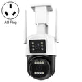 QX103 Humanoid Recognition AI Alarm WiFi Dome Dual IP Camera(AU Plug)