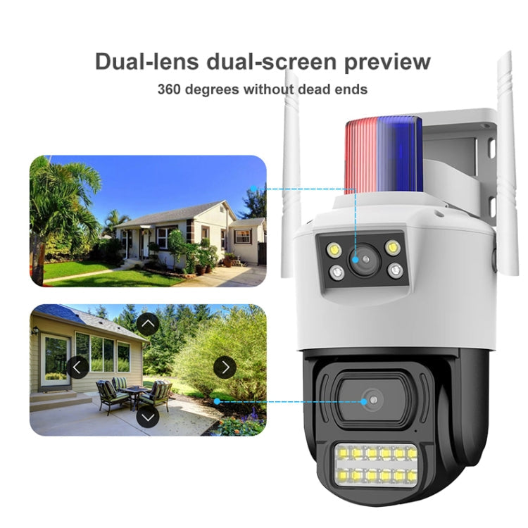 QX105 2MP Outdoor Waterproof WiFi Dual Lens Surveillance Camera(AU Plug)
