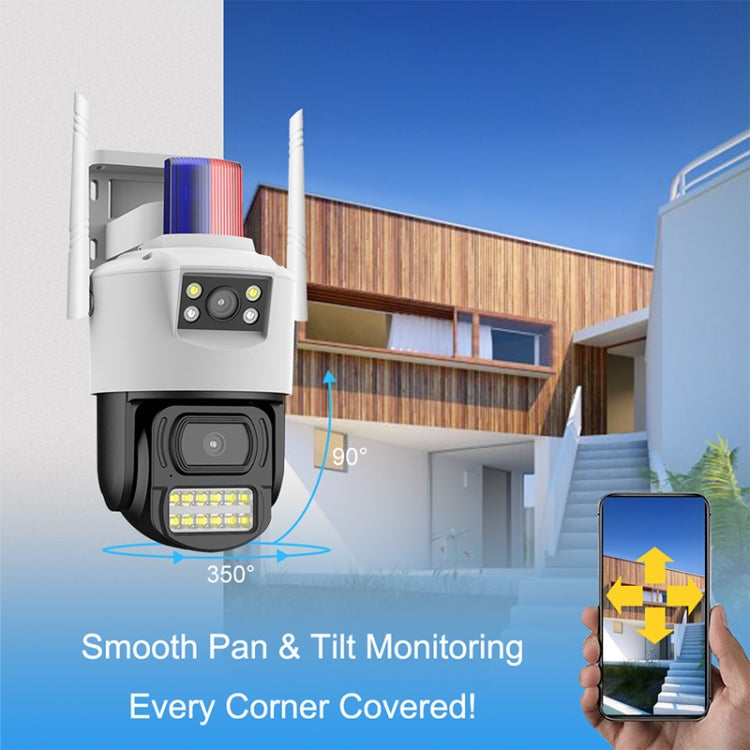 QX105 2MP Outdoor Waterproof WiFi Dual Lens Surveillance Camera(AU Plug)