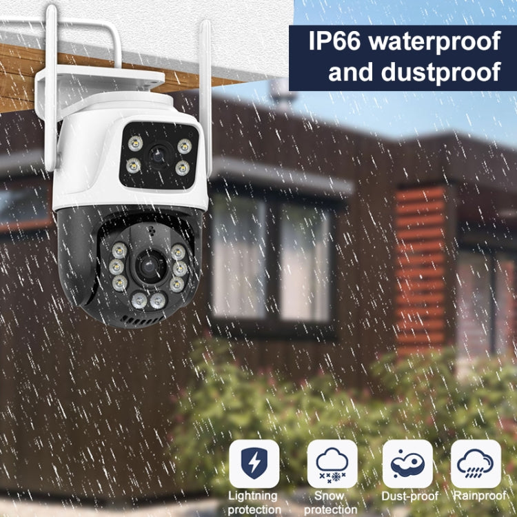 QX101 6MP WiFi Dual Camera Supports Two-way Voice Intercom & Infrared Night Vision(EU Plug)