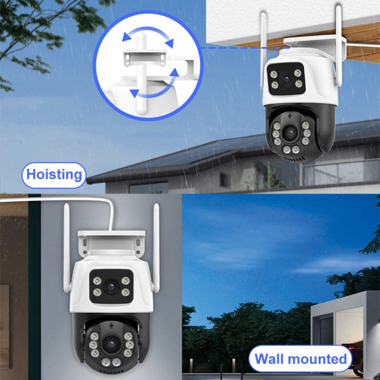 QX101 6MP WiFi Dual Camera Supports Two-way Voice Intercom & Infrared Night Vision(EU Plug)