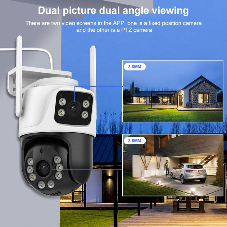 QX101 6MP WiFi Dual Camera Supports Two-way Voice Intercom & Infrared Night Vision(AU Plug)