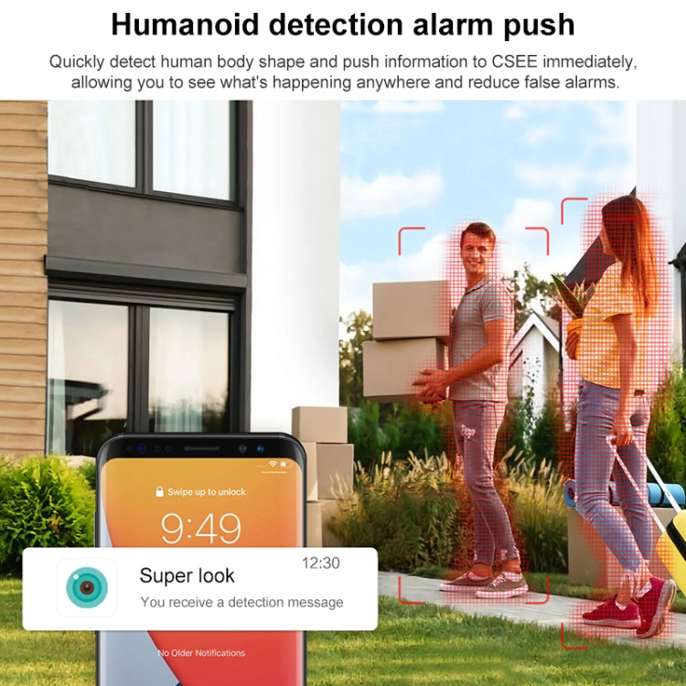 QX101 6MP WiFi Dual Camera Supports Two-way Voice Intercom & Infrared Night Vision(AU Plug)