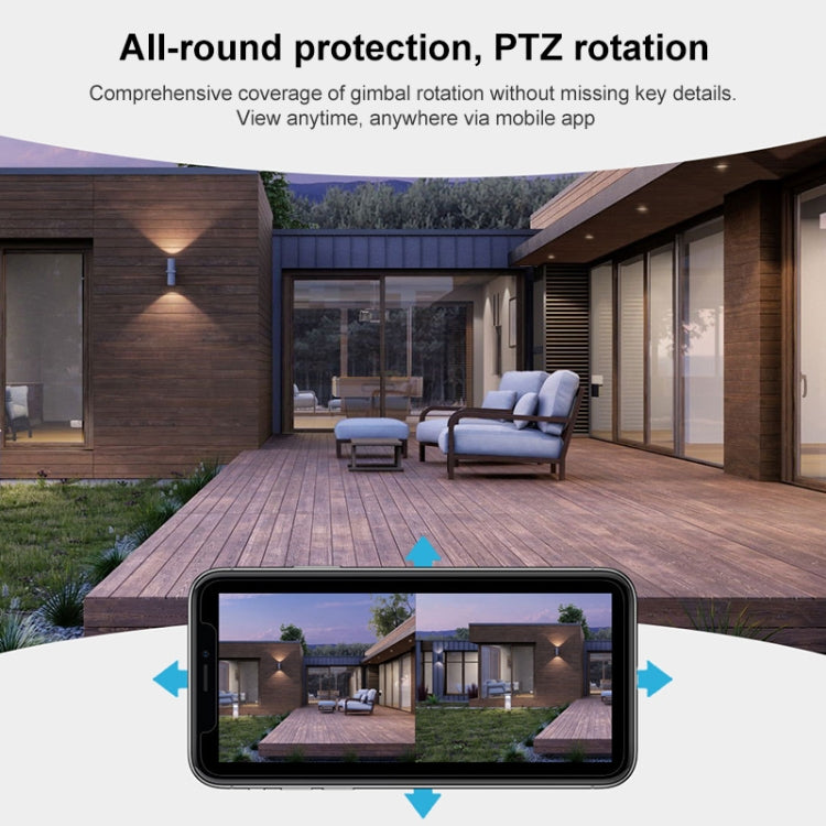QX102 3MP WiFi Triple Camera Supports Two-way Voice Intercom & Infrared Night Vision(EU Plug)
