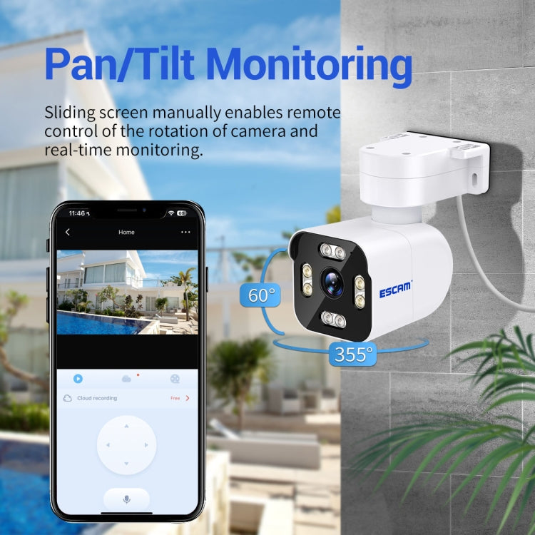 ESCAM PT303 3MP HD Motion Detection APP Control Pan & Tilt WiFi IP Camera(EU Plug)