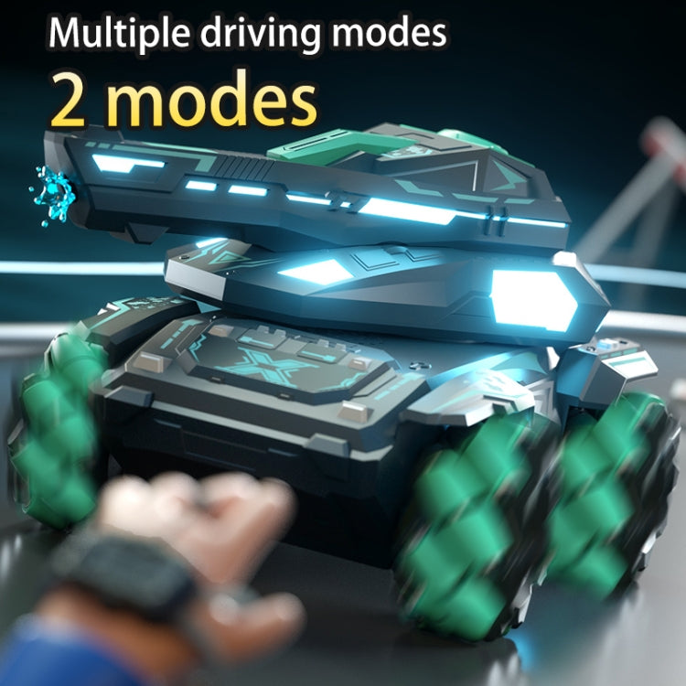 Q171 2.4G Stunt Water Bomb Battle Armor Model Remote Control Car, Specification:Dual Control(Blue)