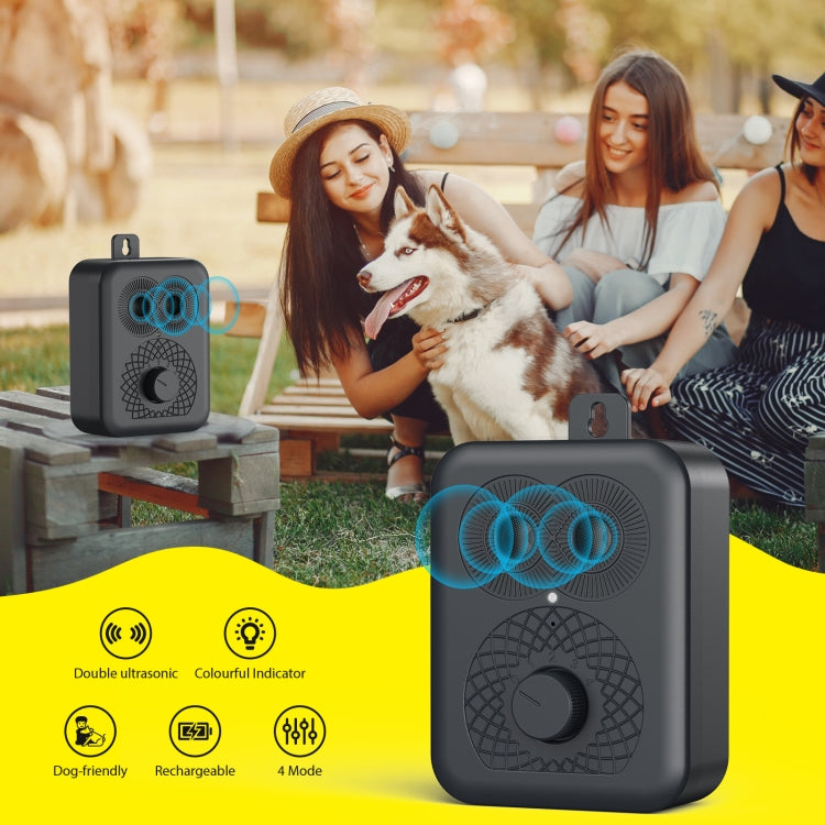 N20 Portable Fully Automatic Ultrasonic Dog Training Device(Black)