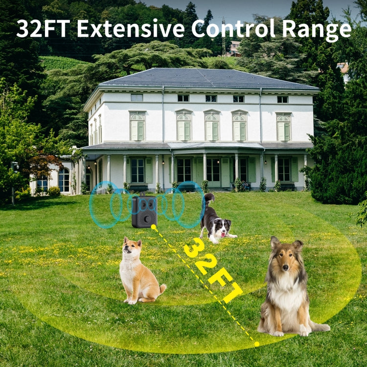 N20 Portable Fully Automatic Ultrasonic Dog Training Device(Black)