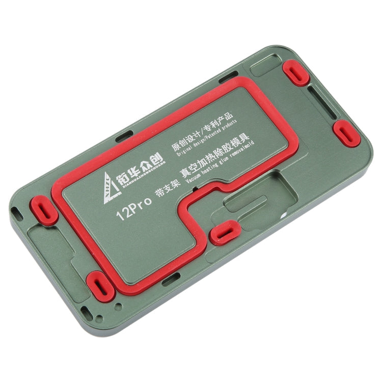 For iPhone 12 / 12 Pro LCD Screen Frame Vacuum Heating Glue Removal Mold with Holder