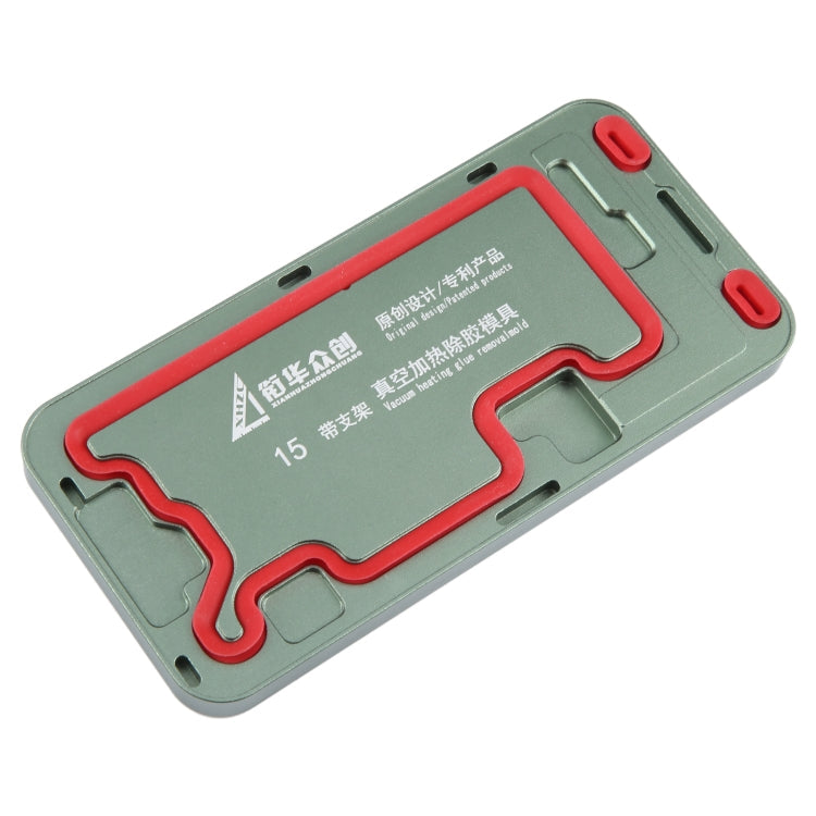 For iPhone 15 LCD Screen Frame Vacuum Heating Glue Removal Mold with Holder