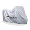 MOTOLSG Motorcycle Waterproof Sunproof Dustproof Thickening Cover, Size:L(Silver)