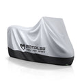 MOTOLSG Motorcycle Waterproof Sunproof Dustproof Thickening Cover, Size:XXXL(Silver Black)