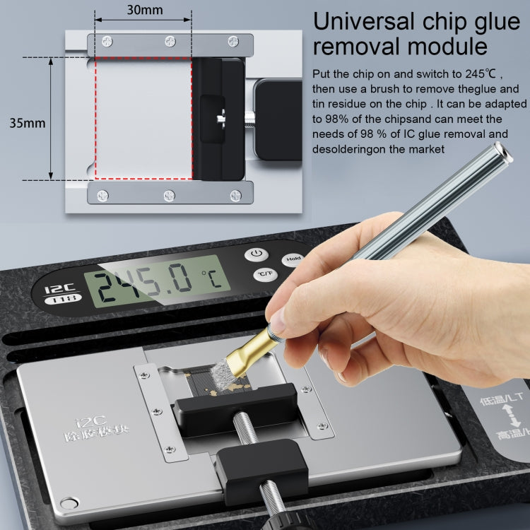 i2C T18 LCD Display PCB Motherboard Layered Desoldering Station With Glue Removal Module, US Plug
