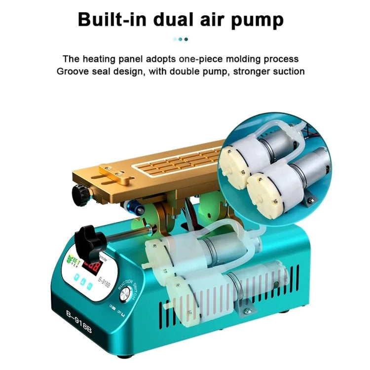 BEST B-918B 7 inch Multi-function Mobile Phone Screen Rotary Separator, EU Plug