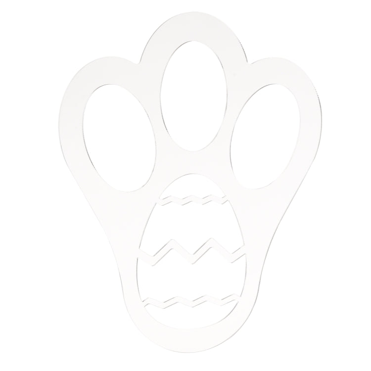 Acrylic Easter Bunny Footprint Template, Style:Single Footprint