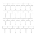 24pcs / Box Acrylic Plant Label Nameplate Potted Plant Sign Holder