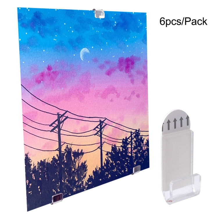 30pcs Wall Mounted Acrylic No-Punch Record Display Stand