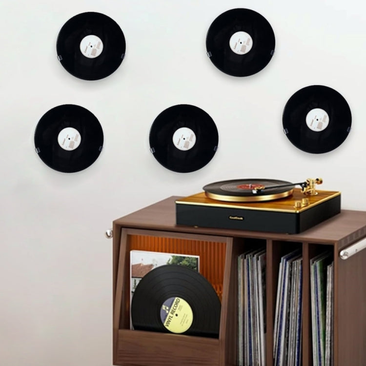 30pcs Wall Mounted Acrylic No-Punch Record Display Stand
