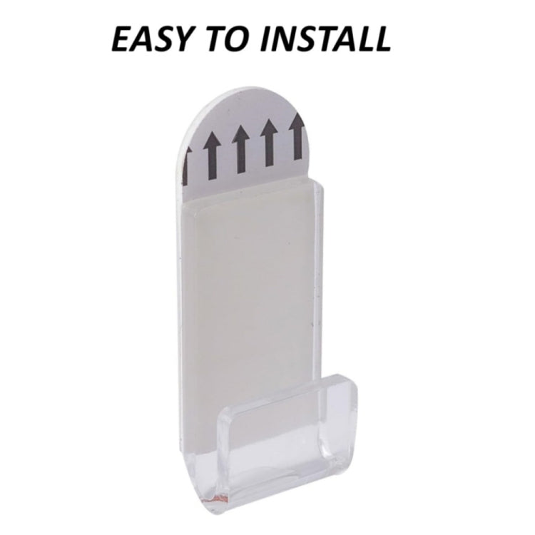 6pcs Wall Mounted Acrylic No-Punch Record Display Stand
