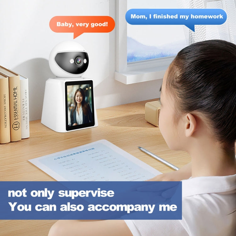 Srihome SH053 4MP 2.8 inch IPS Screen Smart Video Calling IP Camera Baby Monitor(US Plug)