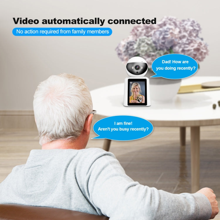 Srihome SH053 4MP 2.8 inch IPS Screen Smart Video Calling IP Camera Baby Monitor(US Plug)