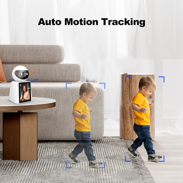 Srihome SH053 4MP 2.8 inch IPS Screen Smart Video Calling IP Camera Baby Monitor(EU Plug)