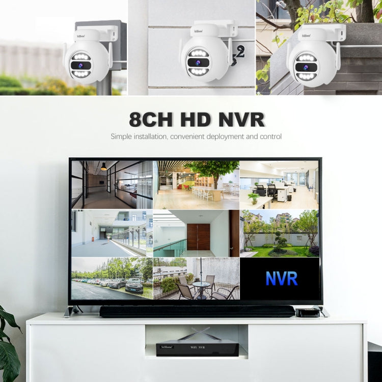 SriHome NVS001E-IPC047 Ultra HD 4 Channel WiFi Network Video Recorder Set(AU Plug)