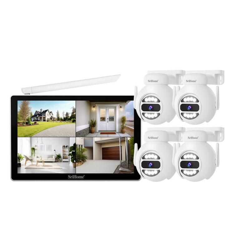 SriHome NVS010-IPC047 Ultra HD 4 Channel WiFi Network Video Recorder Set(AU Plug)