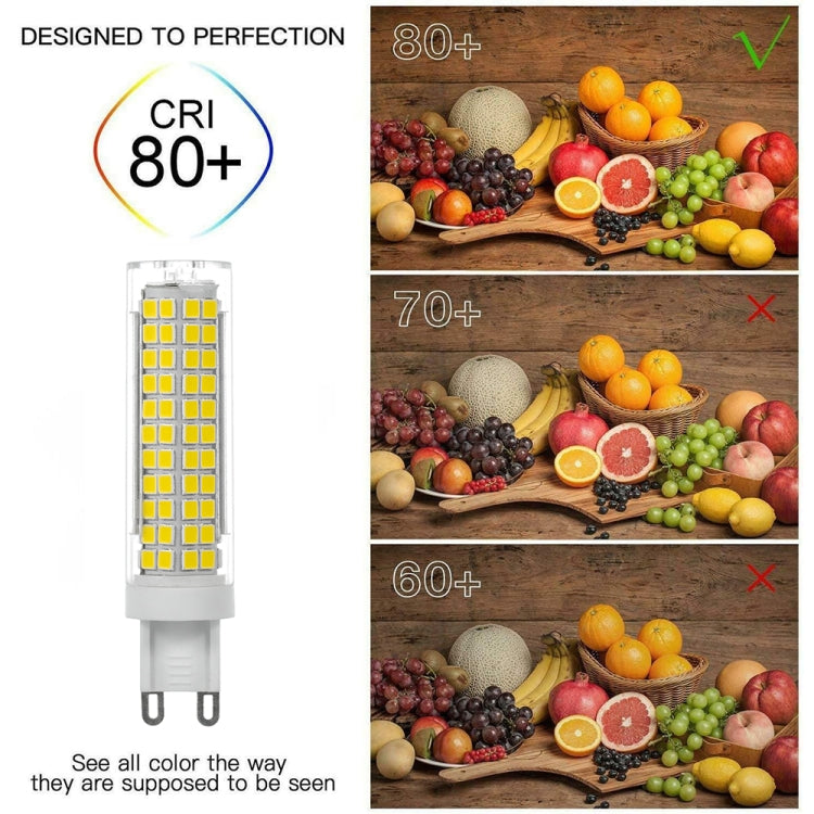 G9 15W 136 LEDs SMD 2835 Dimmable Corn Light Bulb, AC 220V(White Light)
