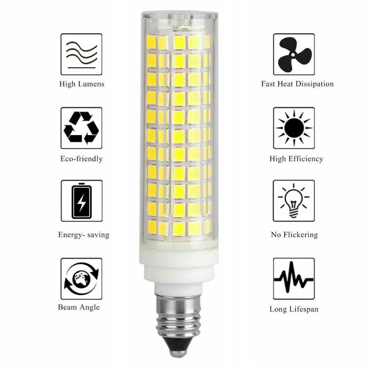 E11 15W 136 LEDs SMD 2835 Dimmable Corn Light Bulb, AC110-130V(White Light)