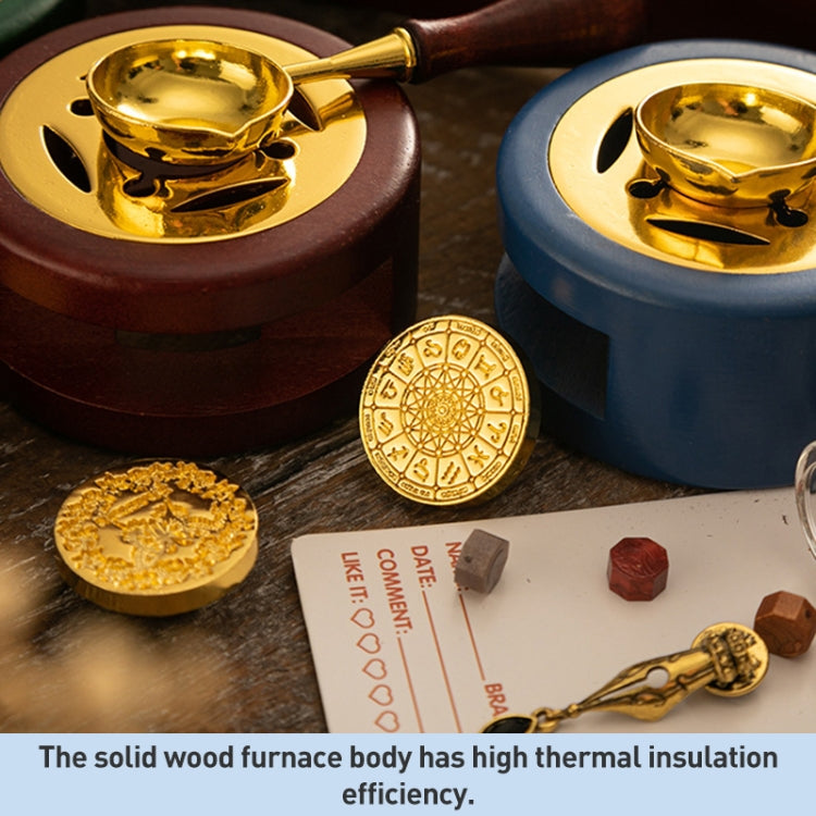 AS303 European Style Fire Paint Seal Stamp Furnace DIY Handbook Sealing Tool(Random Color)
