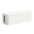 Wire Organizer Storage Box Power Strip Socket Junction Box, Size:Large(White)