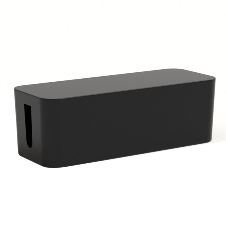 Wire Organizer Storage Box Power Strip Socket Junction Box, Size:Medium(Black)