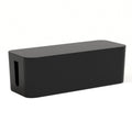 Wire Organizer Storage Box Power Strip Socket Junction Box, Size:Small(Black)