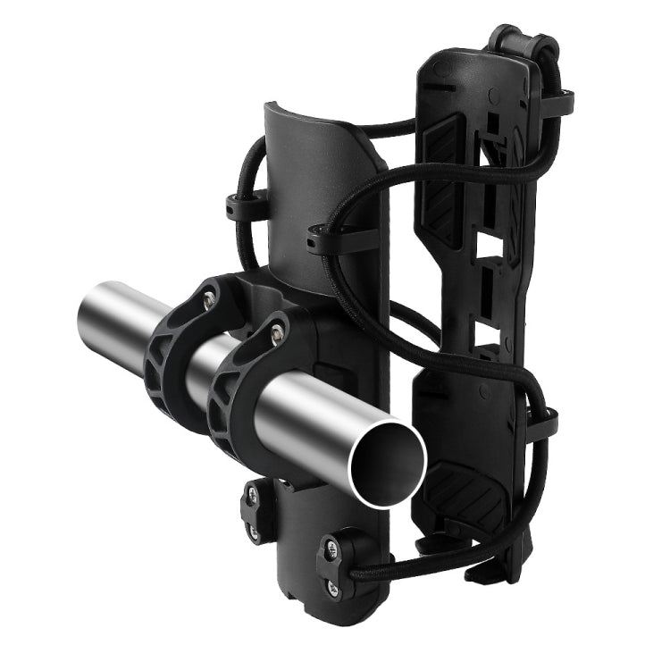 For 25mm Tube Diameter Motorcycle Modified Bumper Drink Water Cup Holder(Black)
